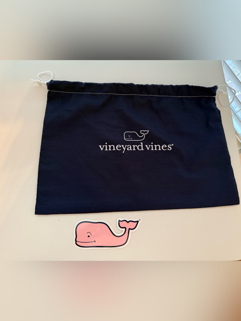 New. Authentic Vineyard Vines soft dust bag. Drawstring bag.